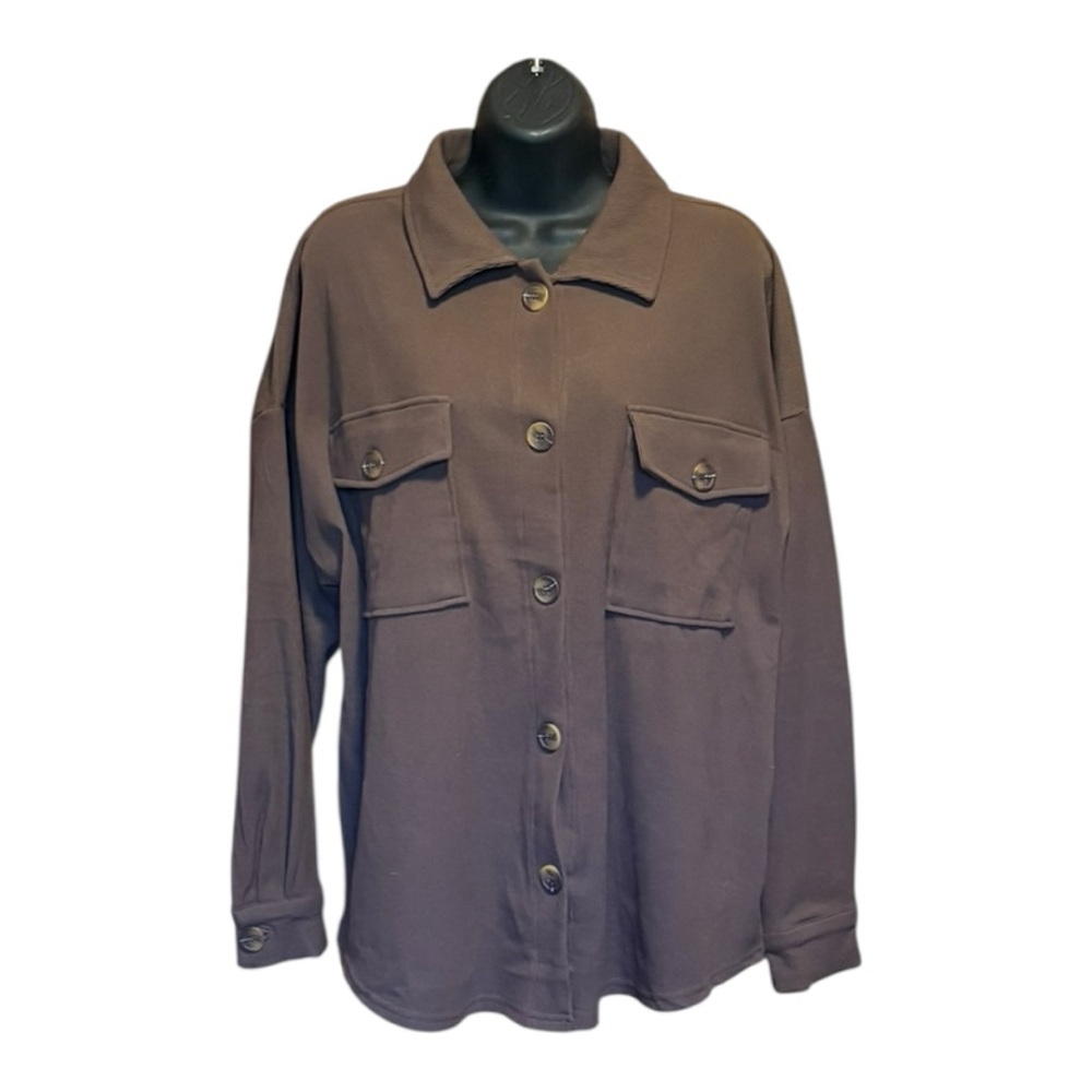Brown Button-Up Shirt
